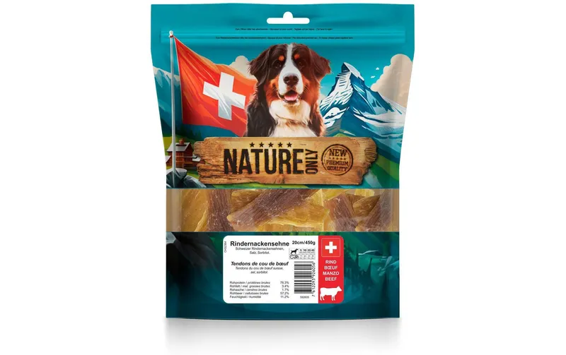 NATUREonly Kausnack Rindernackensehnen 20 cm 450