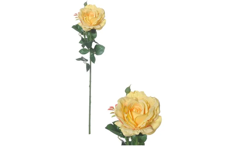 CHALET Kunstblume Rose 66 cm, yellow