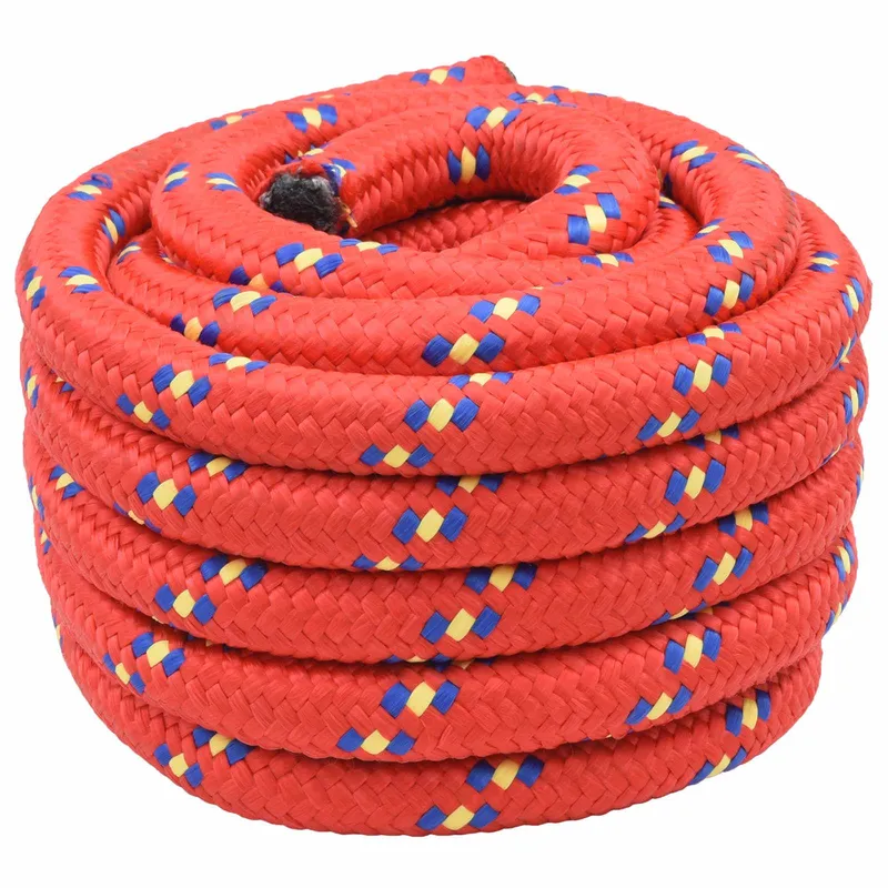 Bootsseil 6 mm 10 m red