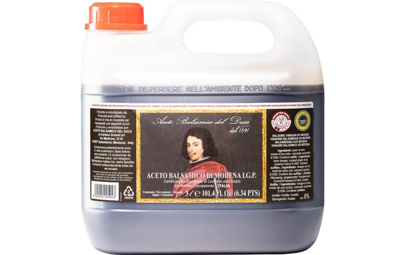 Del Duca Essig Aceto Balsamico Modena Goldkappe 3000 ml