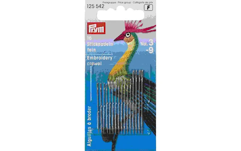 Prym Sticknadel Silber, Nr. 3-9