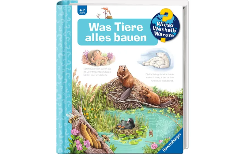 Ravensburger WWW66: Was Tiere alles bauen Sachbuch
