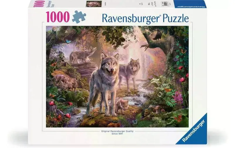 Ravensburger Puzzle Wolfsfamilie im Sommer