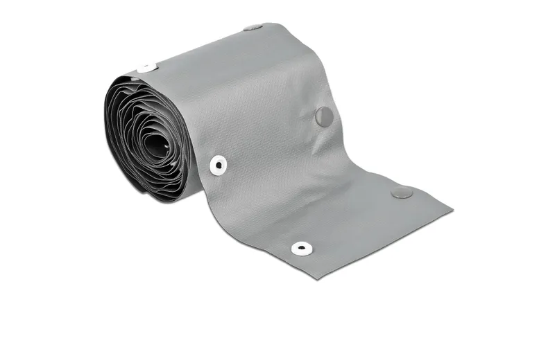 Delock Kabelschlauch 2 m x 20 mm, Knopfverschluss grigio