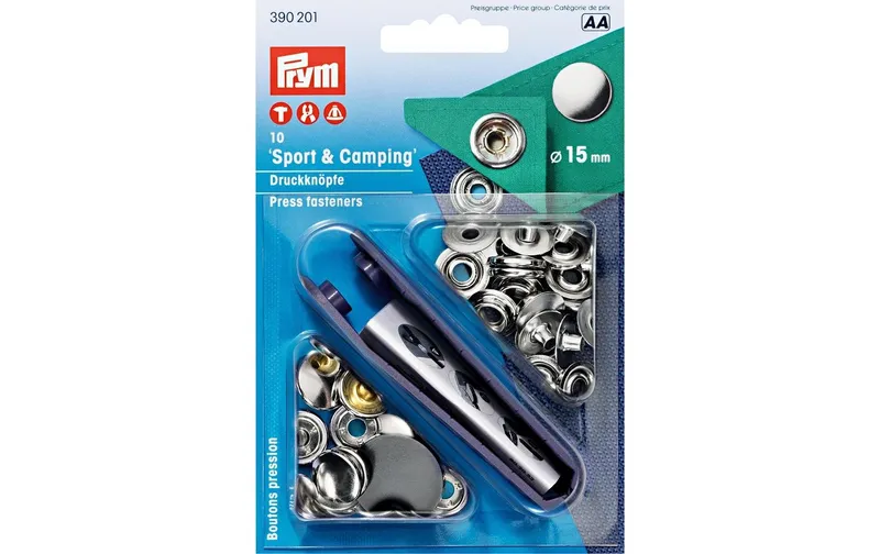 Prym Druckknöpfe Camping 15 mm, 10 pièces