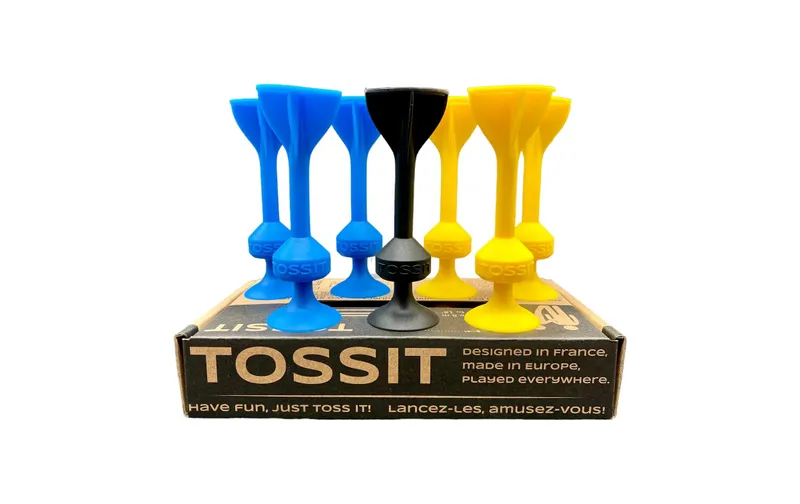 Tossit Saugnapf-Darts blue / Gelb