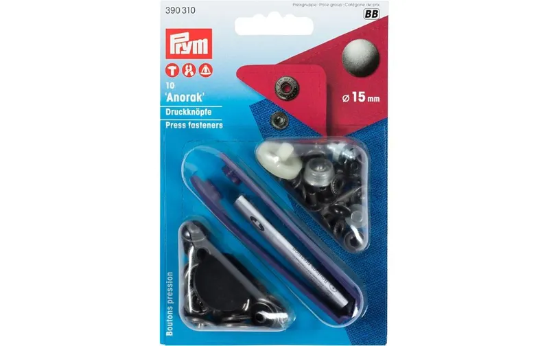 Prym Druckknöpfe Anorak Altiron, 15 mm