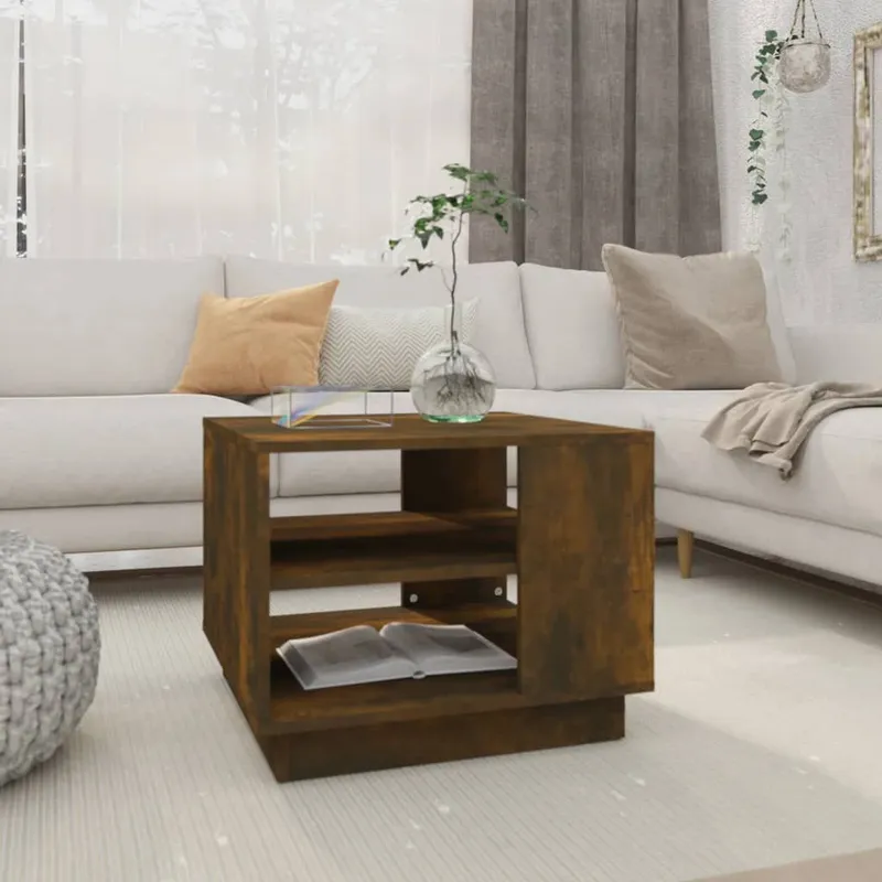 Couchtisch Räuchereiche 55x55x43 cm derivato del legno