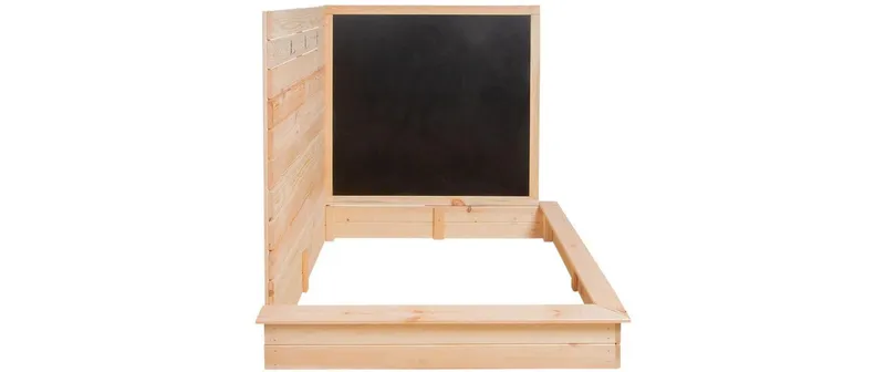 Esschert Design Eck-Sandkasten avec Tafel Holz 115.5 cm
