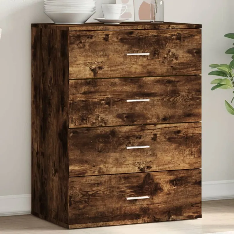 Sideboard Räuchereiche 60x39x80 cm derivato del legno