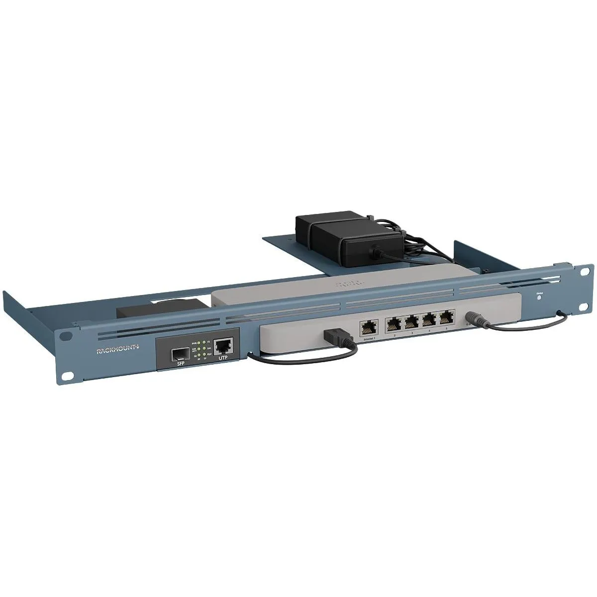 Rackmount IT RM-CI-T23MC 1 HE, Blau