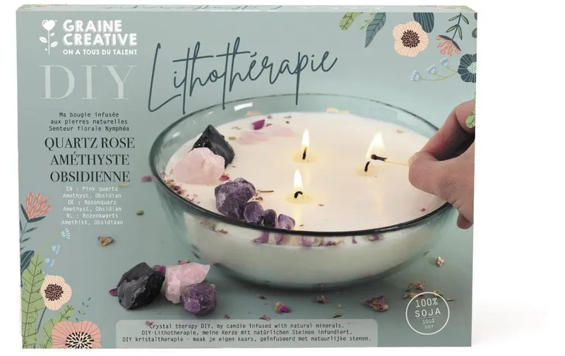 Graine Créative Kerzen-DIY-Set Sojawachs Glasbehälter