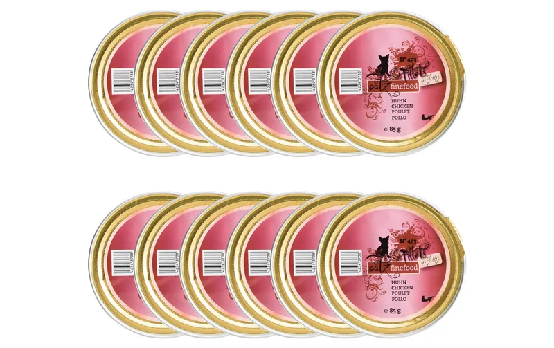 catz finefood Nassfutter Fillets No.403 Huhn, 12 x 85 g