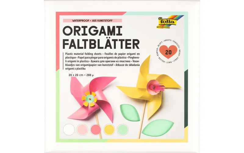 Folia Faltblätter 20 x 20 cm