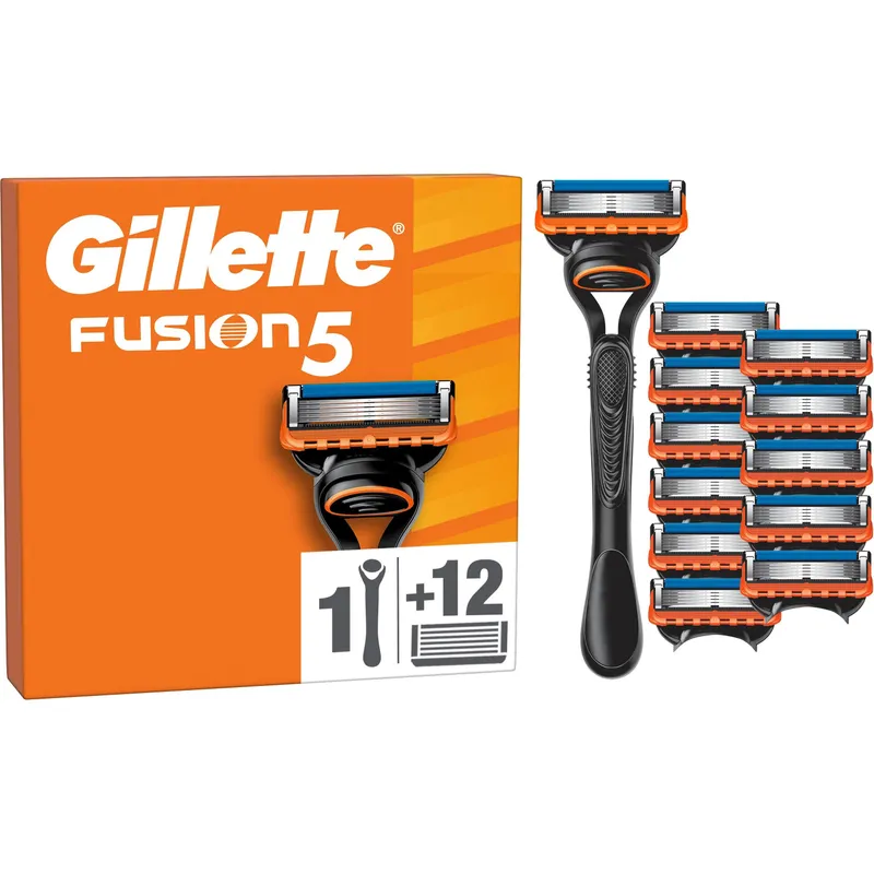 Gillette Herrenrasierer Fusion5 12er + Handstück