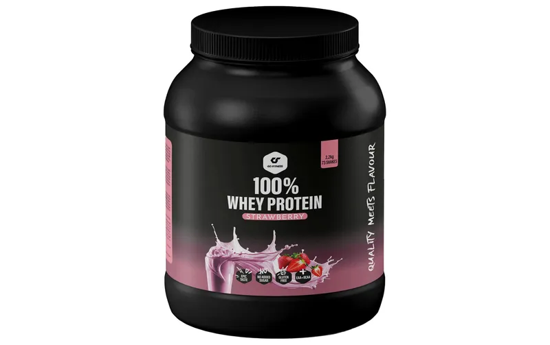 Go Fitness Pulver 100% Whey Protein Erdbeere 2200 g