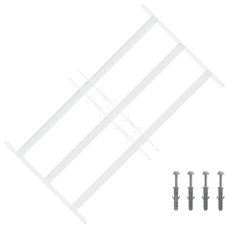 Sicherheitsgitter per Fenster con 3 Querstreben 3 pz. 43-74 cm
