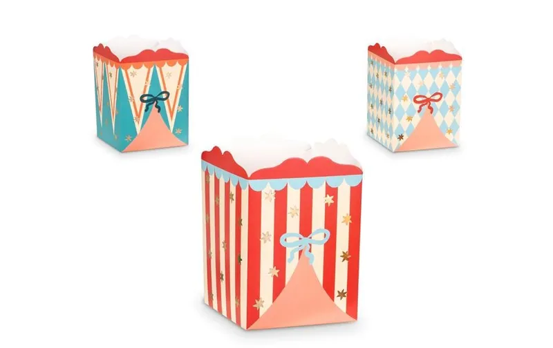 Partydeco Fingerfood-Schale Zirkus, 8 x 11.5 x 8 cm, 6 pezzi