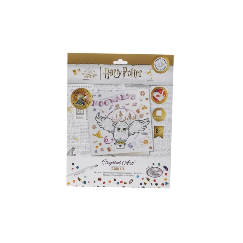 CRAFT Buddy Bastelset Crystal Art Card Hogwarts & Hedwig