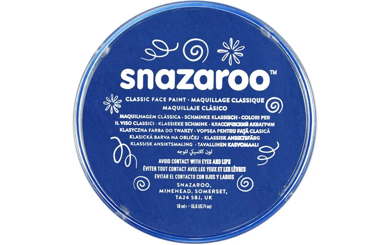 Snazaroo Schminkfarbe Blister 18 ml, Blau