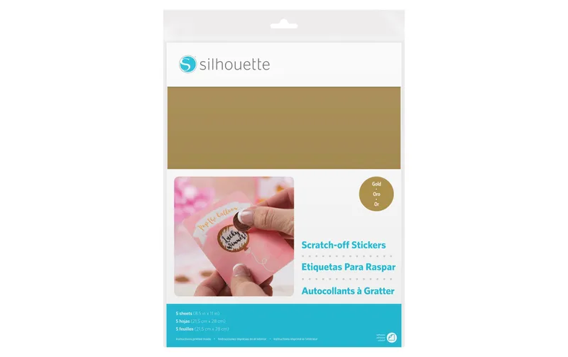 Silhouette Stickerpapier to the Aufkratzen gold
