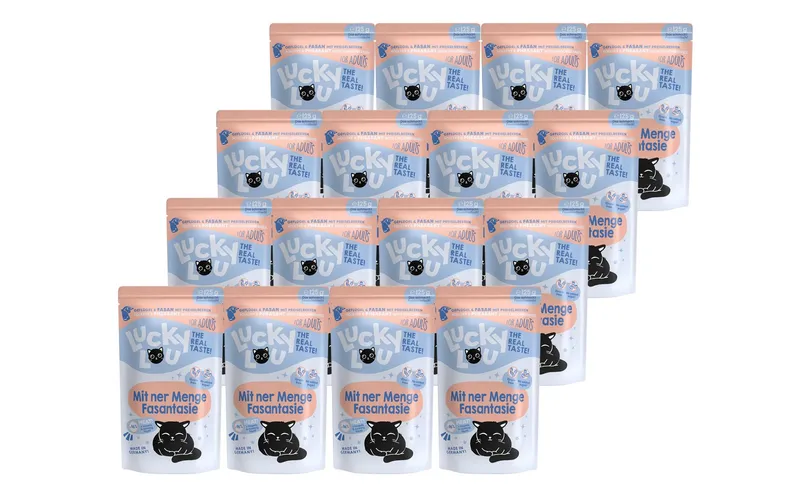 Lucky Lou Nassfutter Lifestage Adult Geflügel & Fasan, 16 x 125 g
