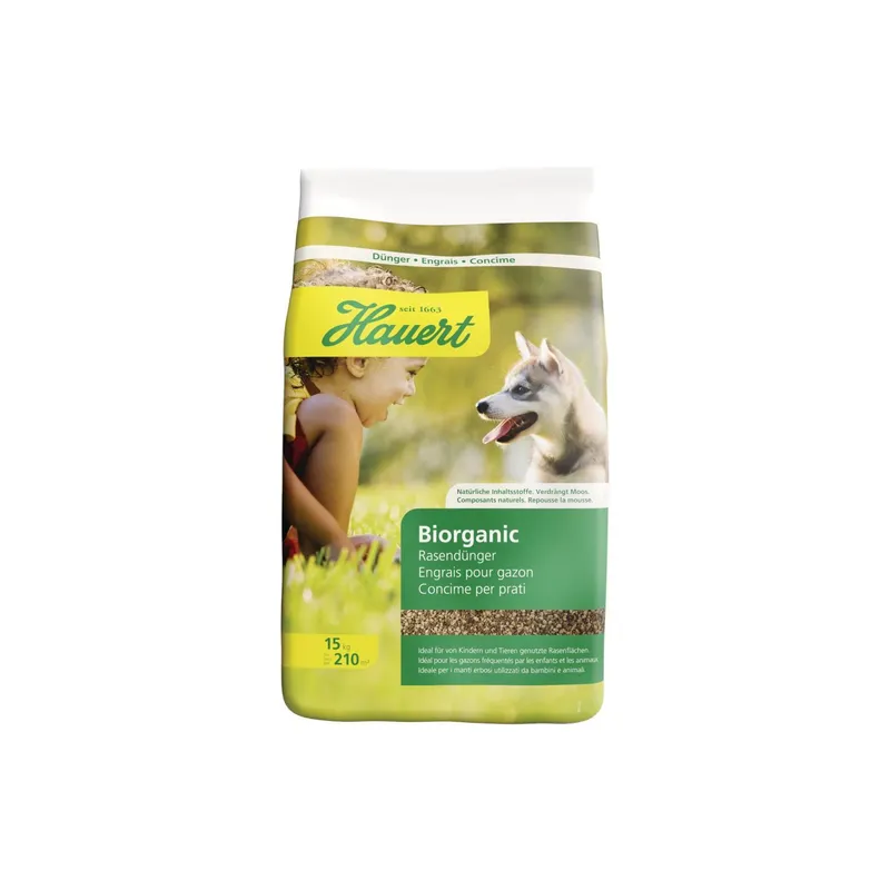 Hauert Langzeitdünger Biorganic Rasen 15 kg
