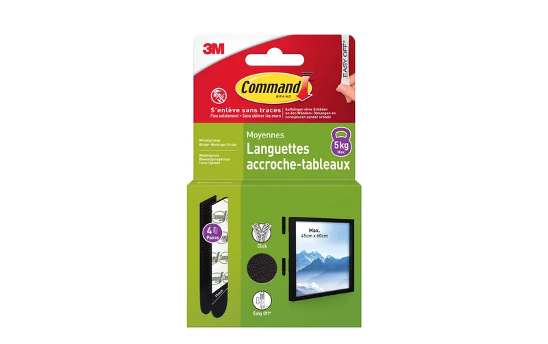 Command Montagekleber M 5 kg, 4 Set black
