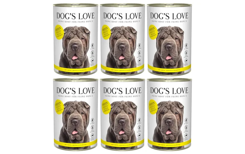 Dog's Love Nassfutter Adult Huhn, 6 x 400 g
