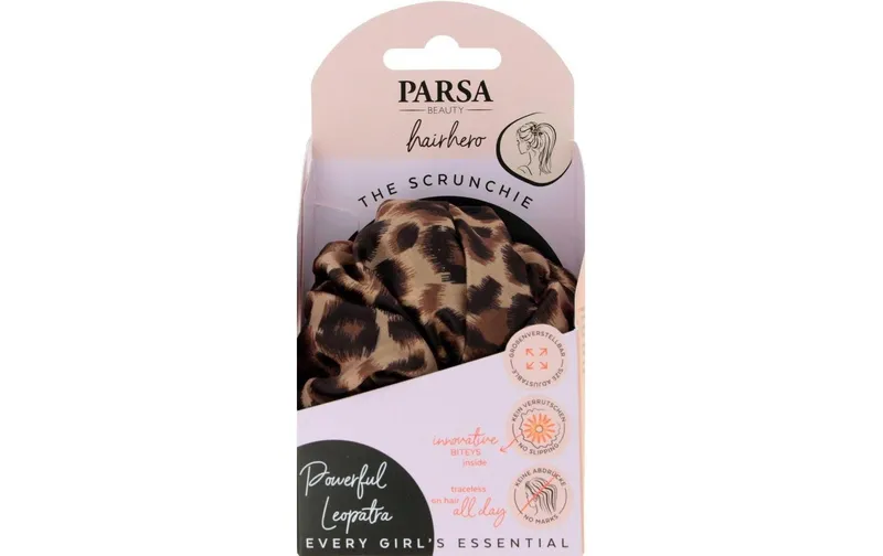 Parsa Beauty Hair Hero Scrunchie, Powerful Leopatra 1 pièces