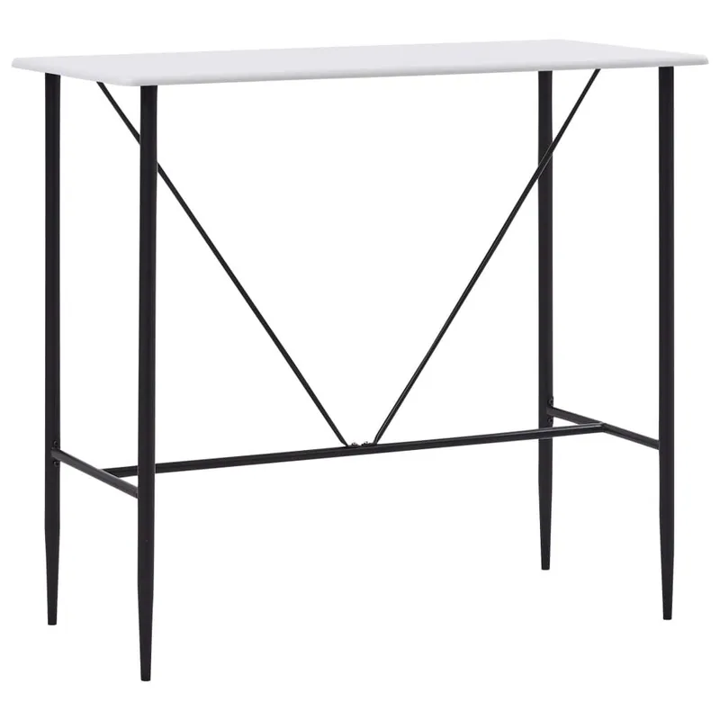 Bartisch white 120 x 60 x 110 cm MDF