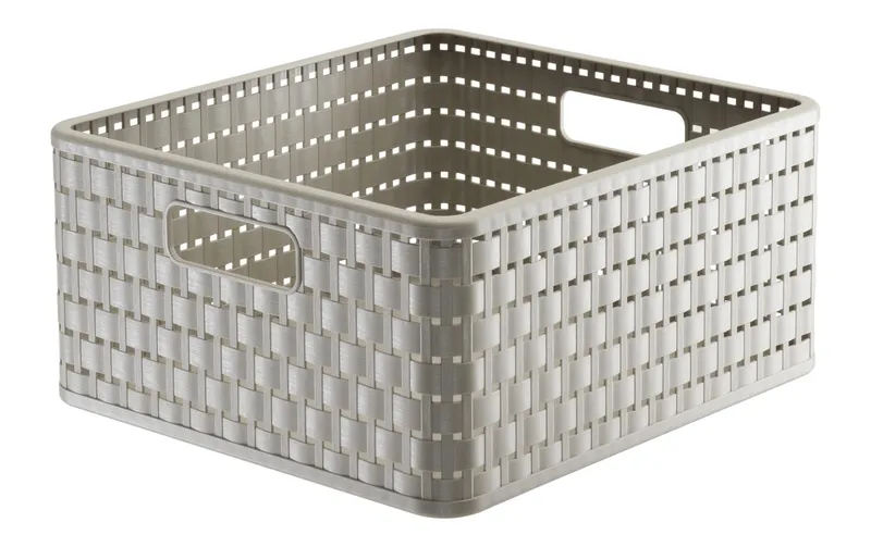 rougeho Aufbewahrungskorb Country 32.8 x 30 x 16 cm, Beige