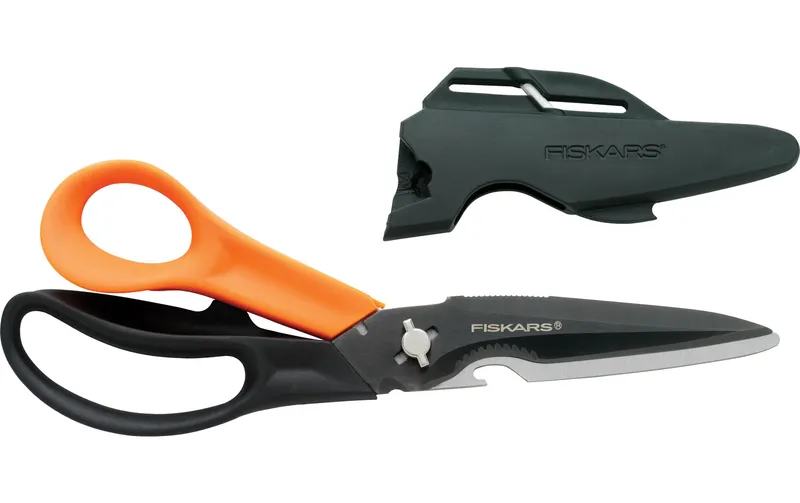 Fiskars Mehrzweckschere 23 cm, Rostfreier Stahl, Rechtshänder