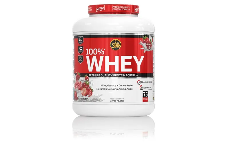 All Stars Pulver 100% Whey Erdbeere 2270 g