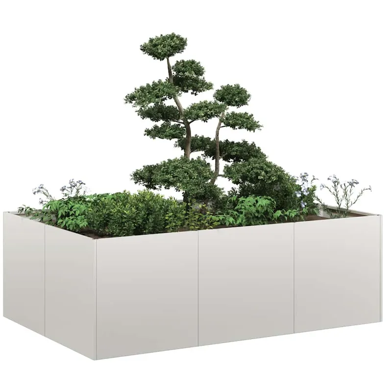 Vaso da piante 120x80x40 cm Acciaio inossidabile