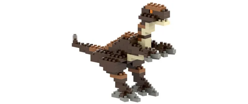 BRIXIES Bausteinmodell Velociraptor aus 116 Bausteinen