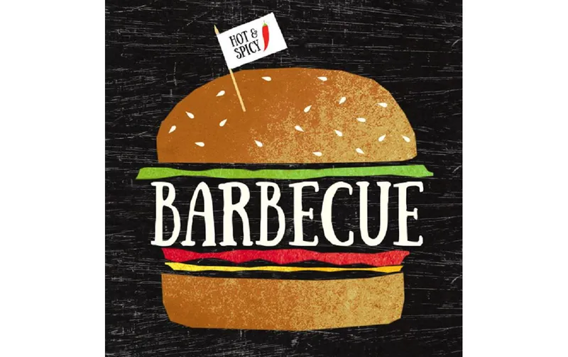 brown + Company Papierservietten Big Barbecue 33 cm x 33 cm, 20 pieces