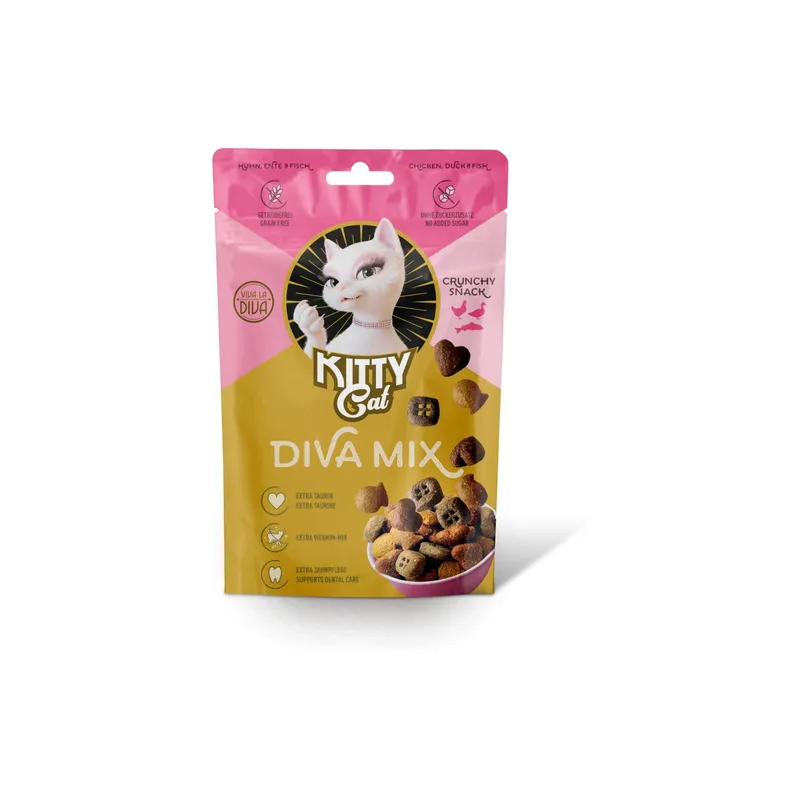 KITTY Cat Katzen-Snack KittyCat Diva Mix Trio Mix Feisch 60 g