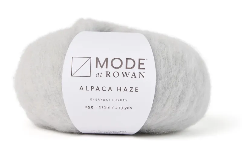 Mode at Rowan Wolle Alpaca Haze 25 g, 212 m, Weiss