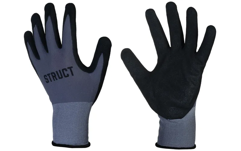 STRUCT Arbeitshandschuh Nylon, XL, gris/noir, 1 Paar