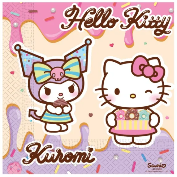 Servietten Hello Kitty Kuromi