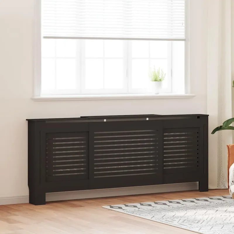 MDF Heizkörperverkleidung nero 205 cm