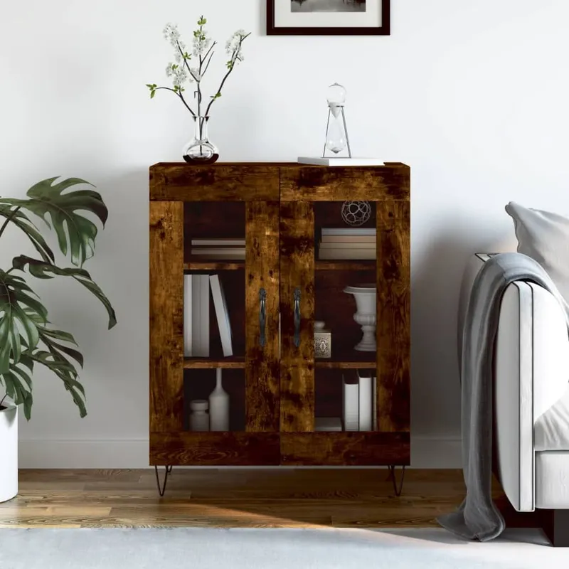 Sideboard Räuchereiche 69,5x34x90 cm derivato del legno