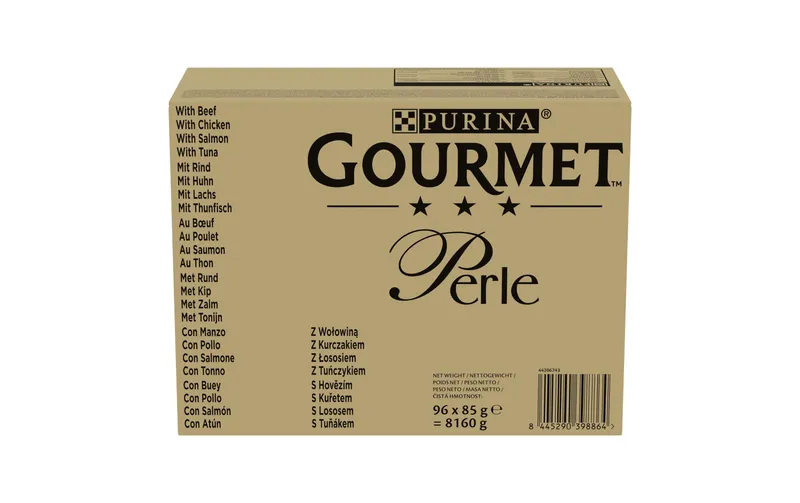 Purina Gourmet Nassfutter Gourmet Perle Fleisch & Fisch Sauce 96 x 85 g