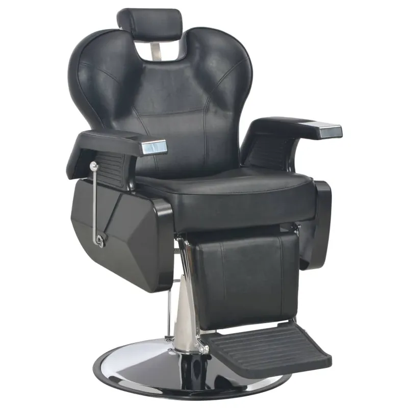 Friseurstuhl Schwarz 72×68×98 cm Kunstleder