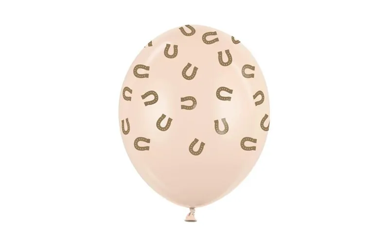 Partydeco Luftballon Hufeisen, Pastell, 30 cm, 6 pièces