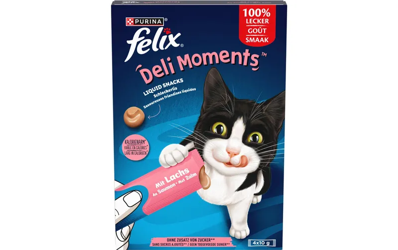 Felix Katzen-Snack Deli Moments Lachs 4 x 10g