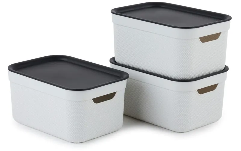 Rotho Aufbewahrungsbox A5 Jive 3 pieces, white
