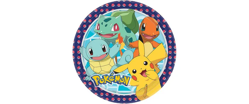 Amscan Einwegteller Pokemon 8 pezzi