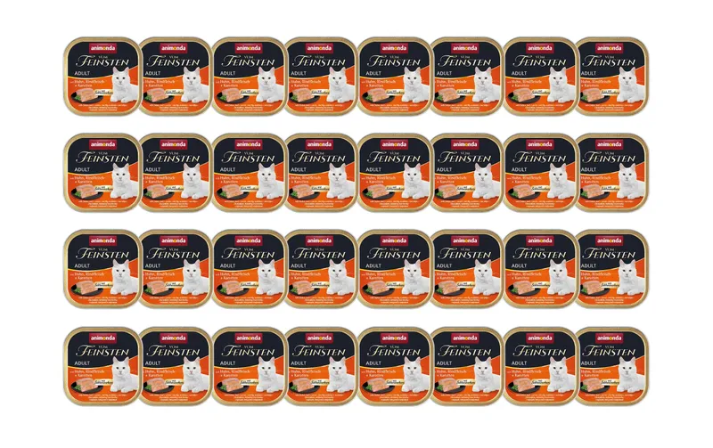 animonda Nassfutter Vom Feinsten Schlemmerkern Huhn/Rind 32 x 100g